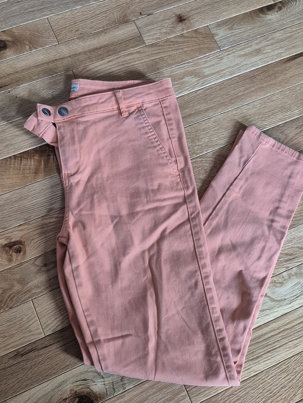 Calvin Klein Jeans Coral Orange High-Rise Skinny Jeans